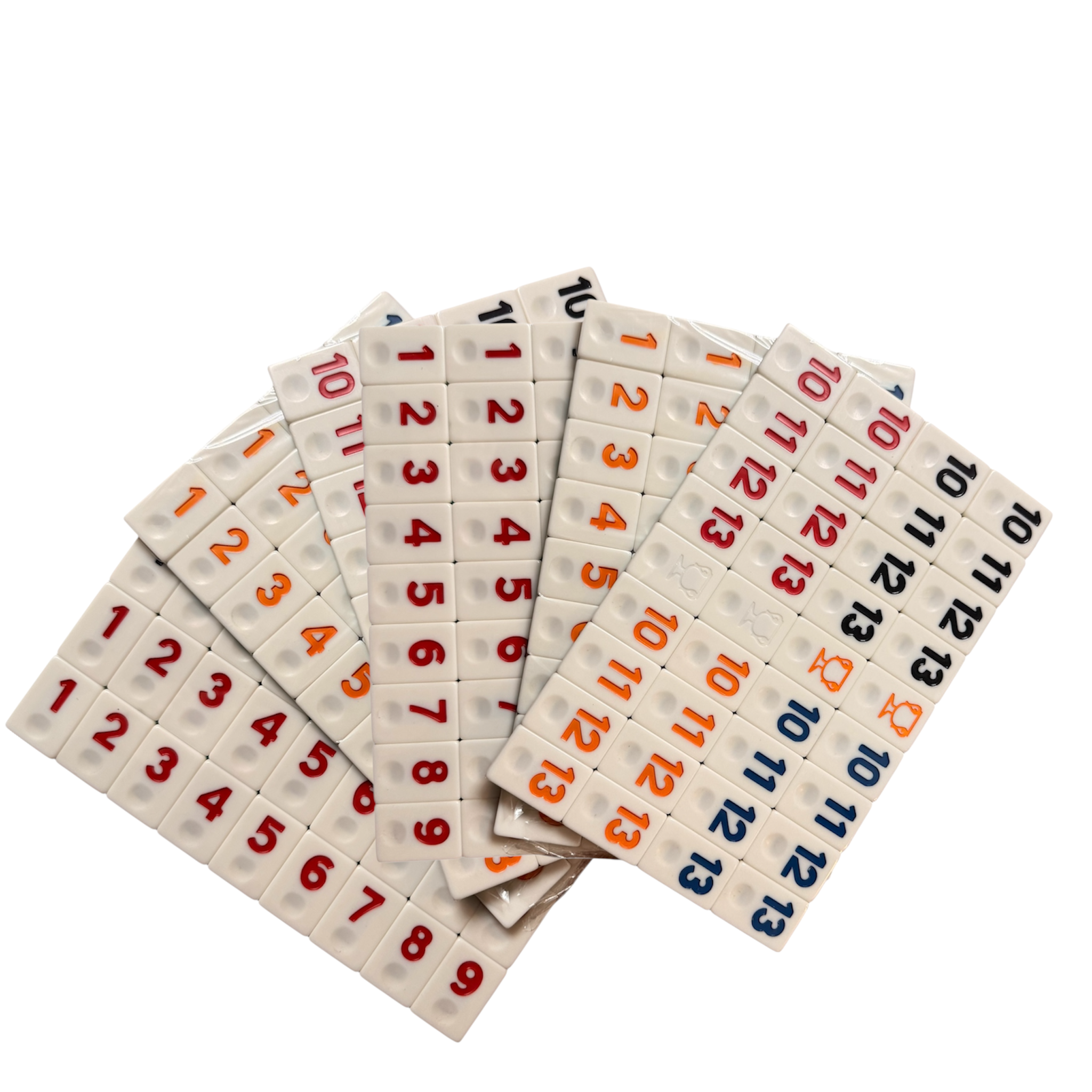 Okeyspieltisch Steine Komplettset |  Grün&Blau